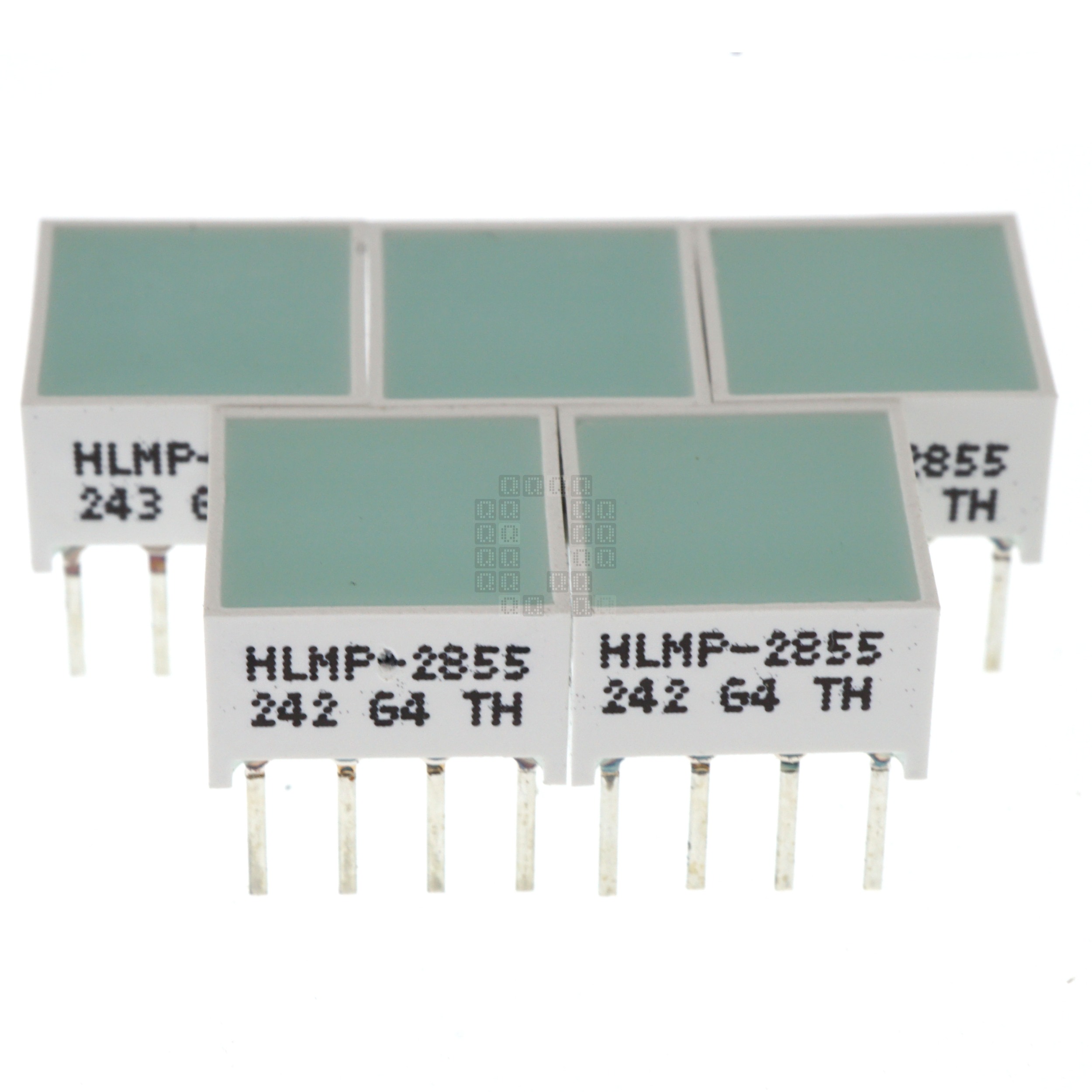 Broadcom / Avago HLMP-2855 LED 4-Segment Light Bargraph, 565nm Green 50mcd, 5-Pack