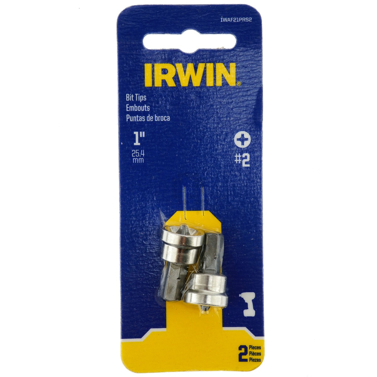 Irwin IWAF21PRS2 1" Drywall Screw Setter Bit Tips, #2 Phillips