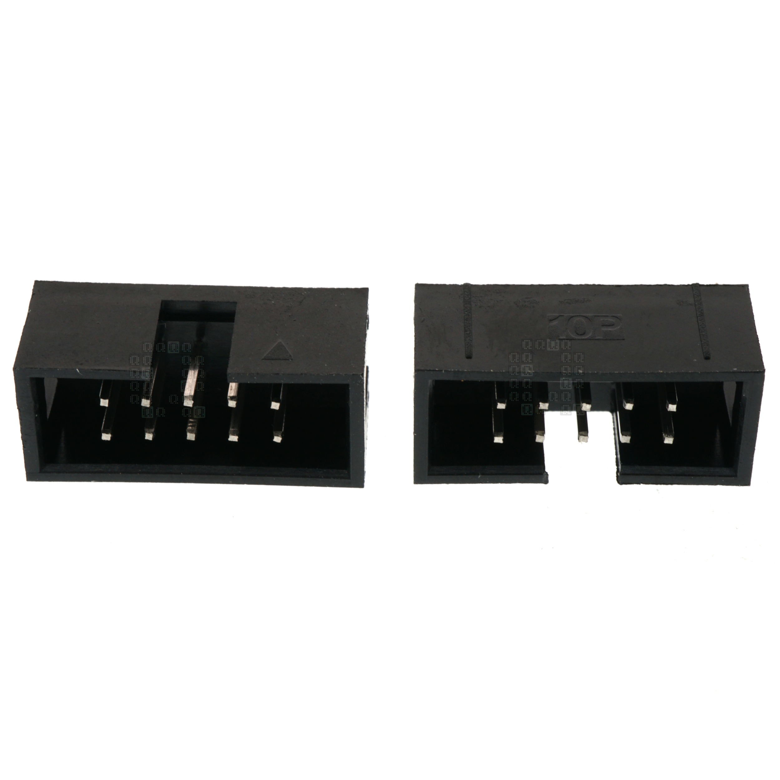 2x5 (10-Pin) Through Hole Straight Box Header Connector, 2.54mm Pitch, 2-Pack