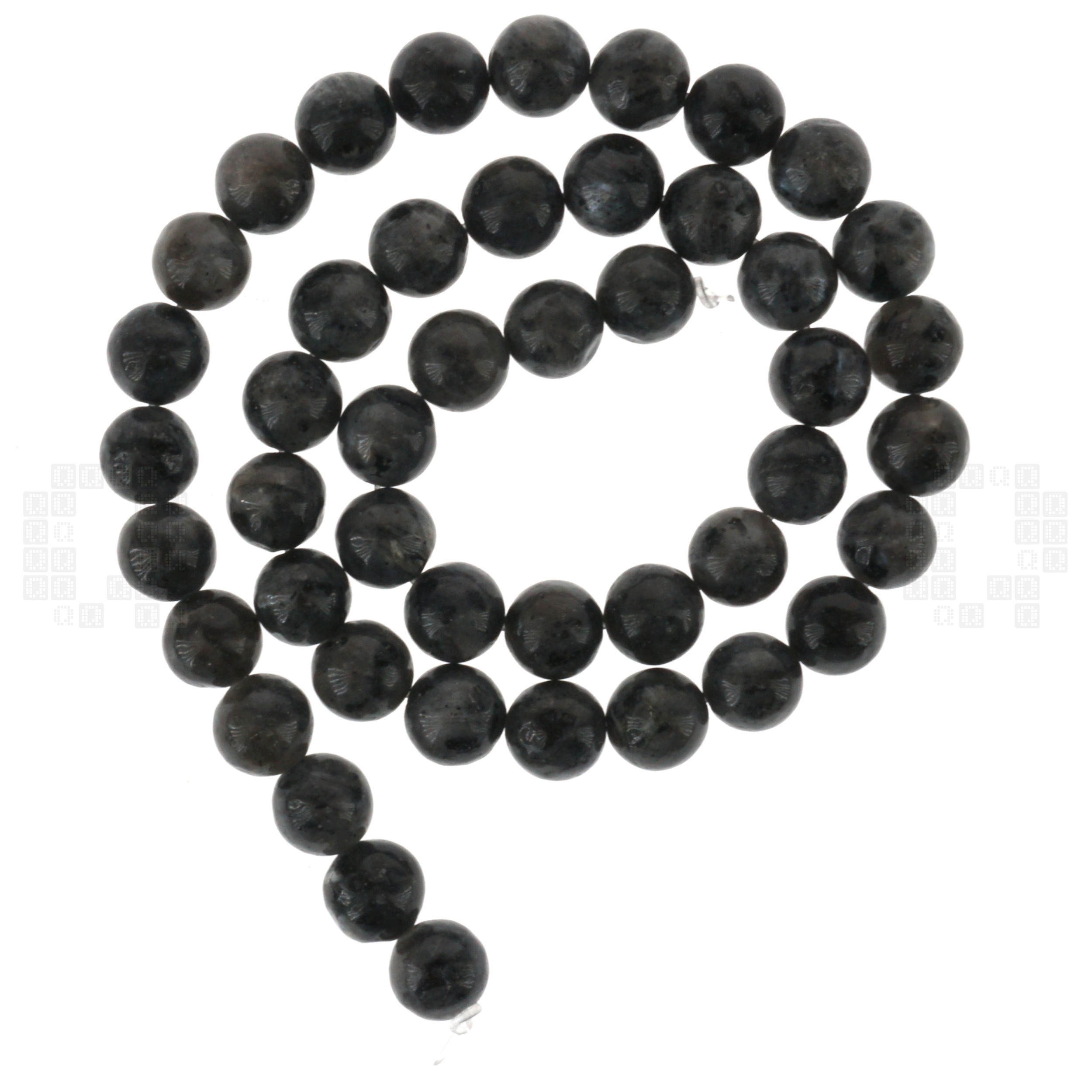 Labradorite 8mm Round Glass Beads, 45 Pieces