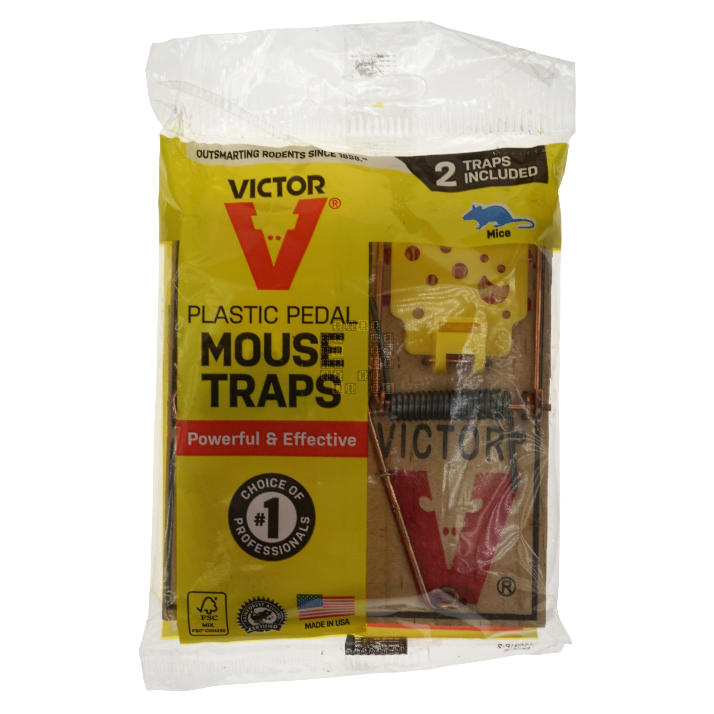 Victor M035 Easy Set Plastic Pedal Mouse Trap, 2-Pack