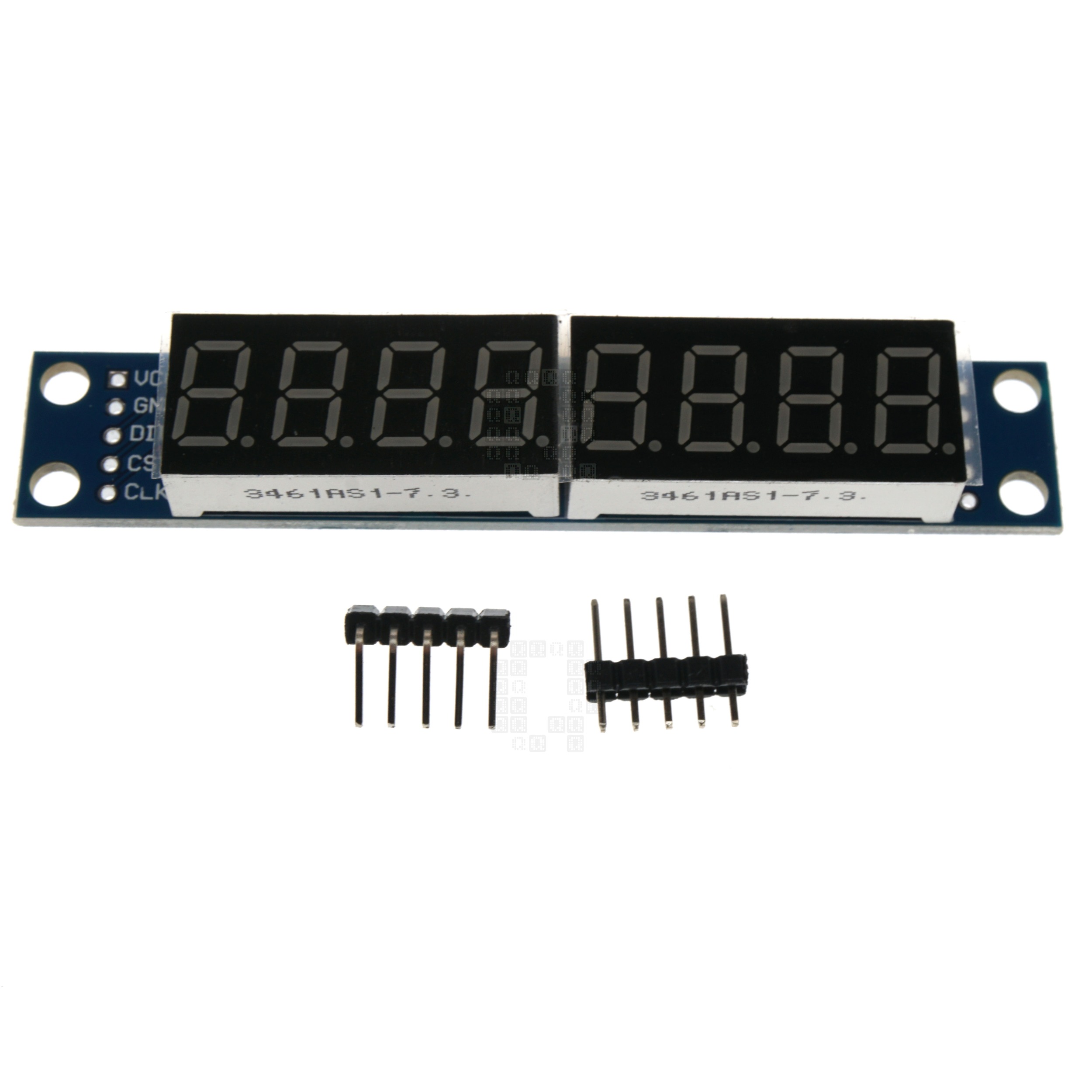 8-Digit 0.56" Red 7-Segment LED Display with Decimal, MAX7219 Controller IC