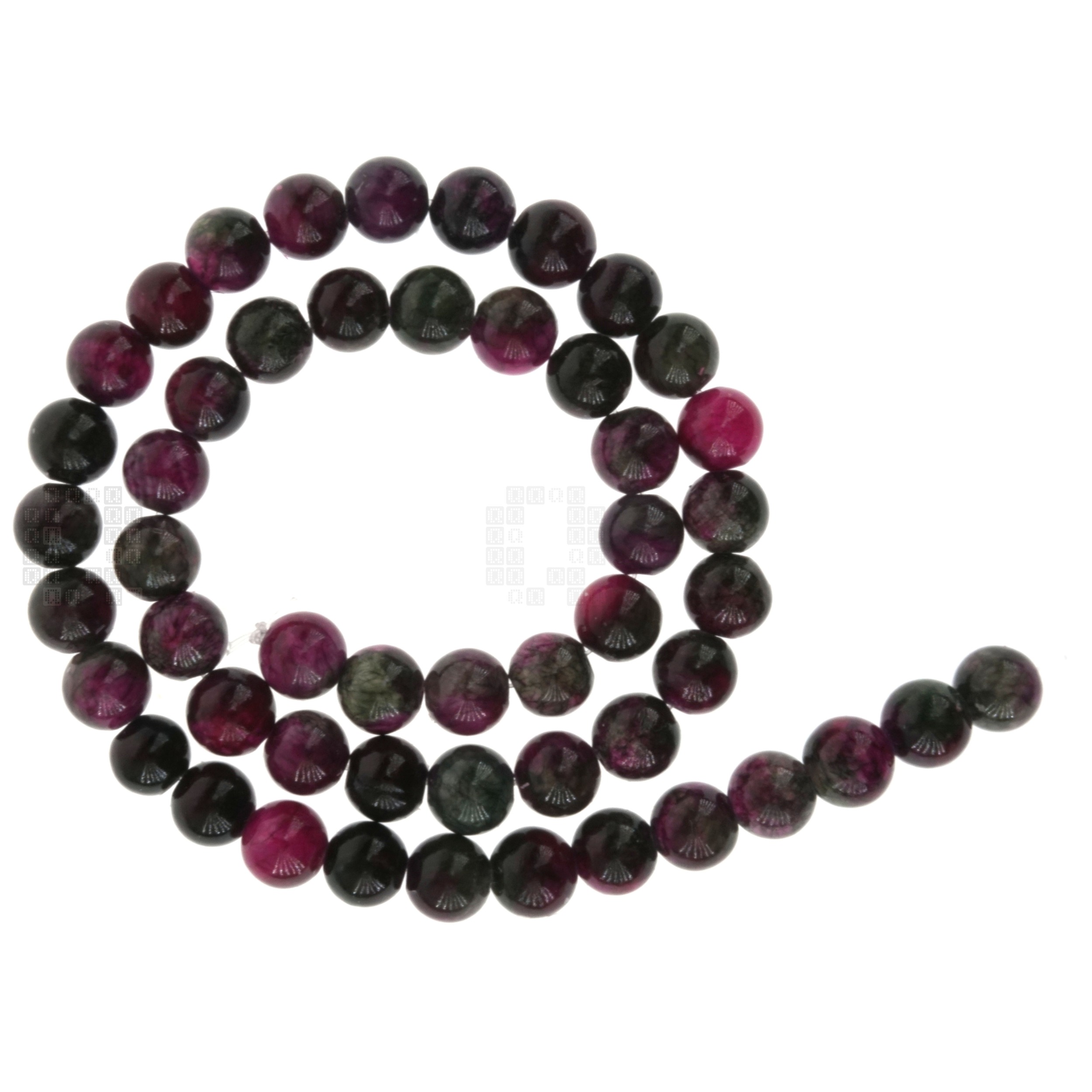 Persian Jade 8mm Round Beads, 45 Pieces