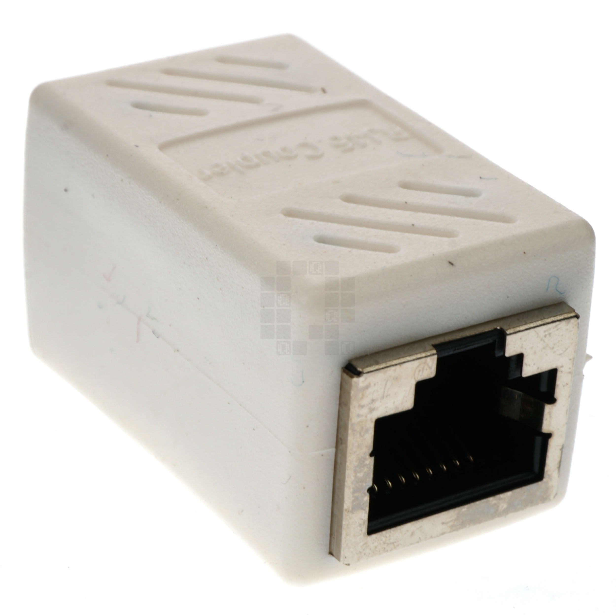 RJ45 CAT6 CAT5e Inline Ethernet Network Cable Coupler Connector, White