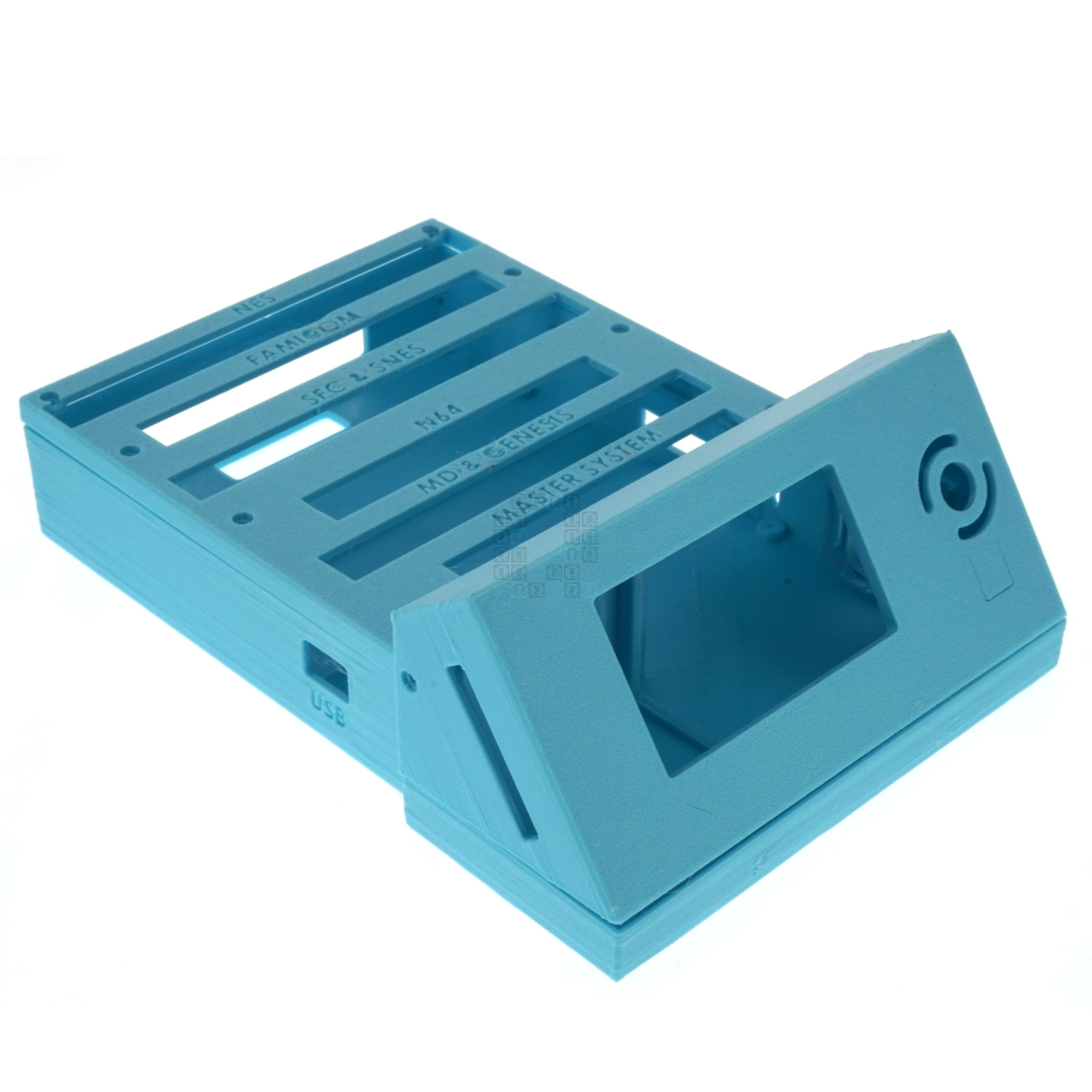 Sanni Open Source Cart Reader HW5 Fully Enclosed Shell Housing, Blue