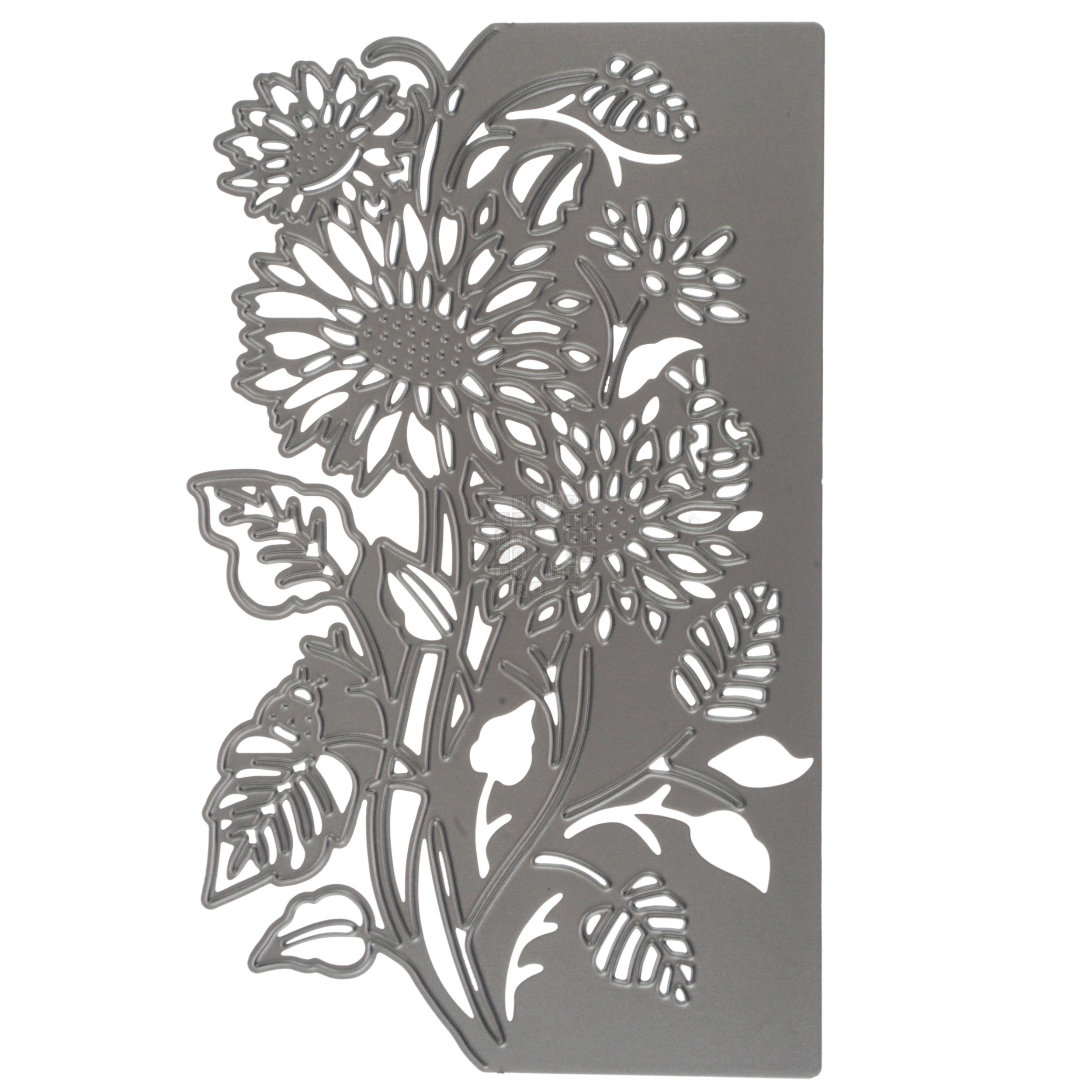 Splendid Sunflowers Card Edge Metal Cutting Die