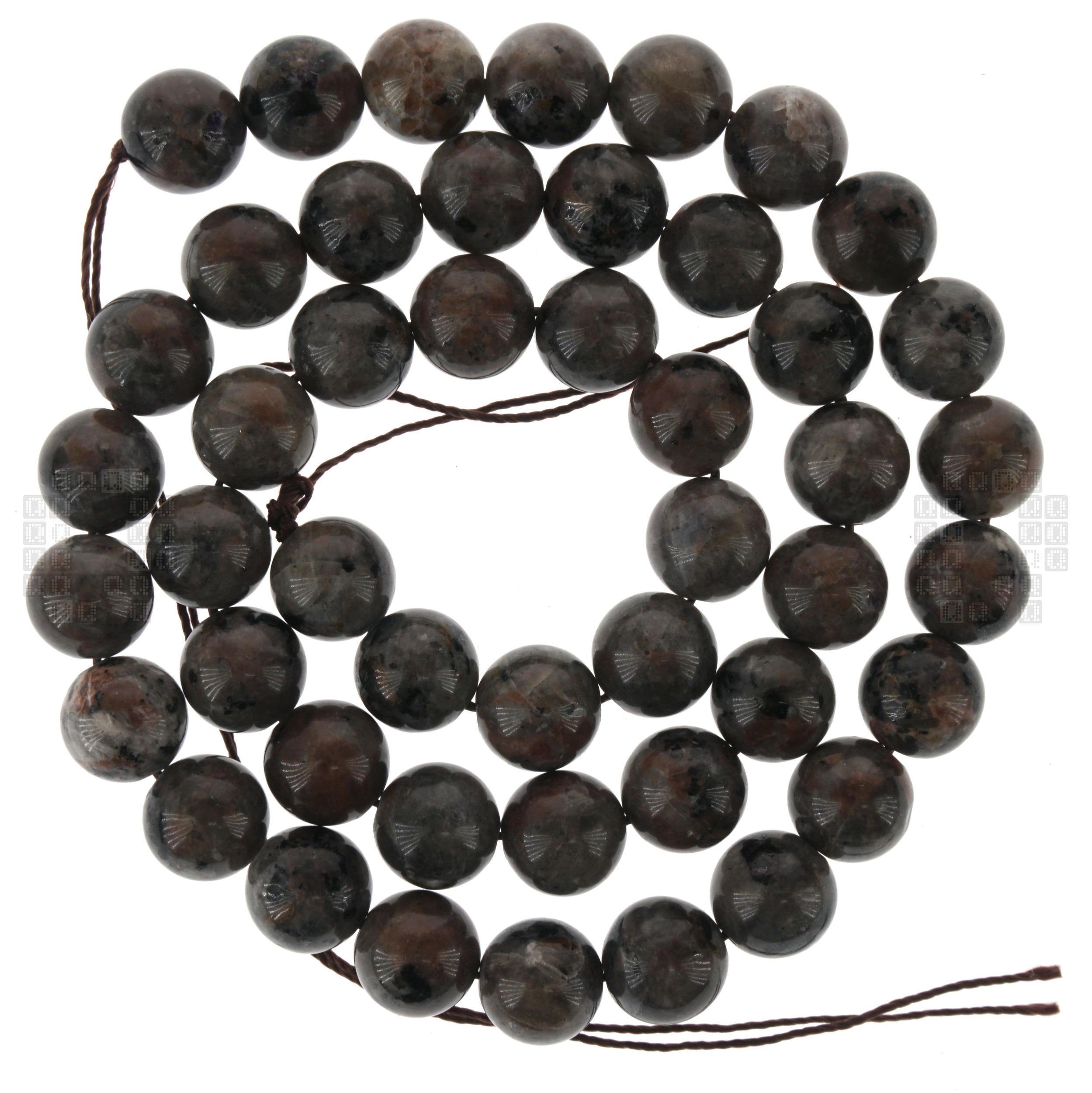 Yooperlite / Natural Flame Stone Round Beads, 45 Pieces
